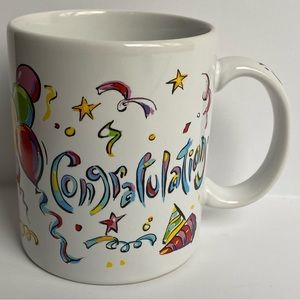 Birthday Mug FTD Vintage Congratulations balloons presents Thailand Balloons EUC